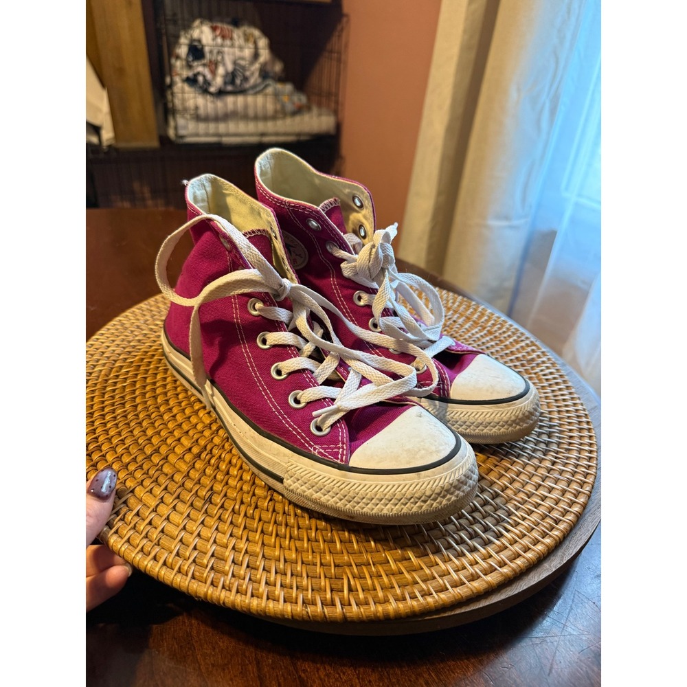 Converse Chuck Taylor All Star High Top Magenta Purple Sneakers Mens 5 Womens 7